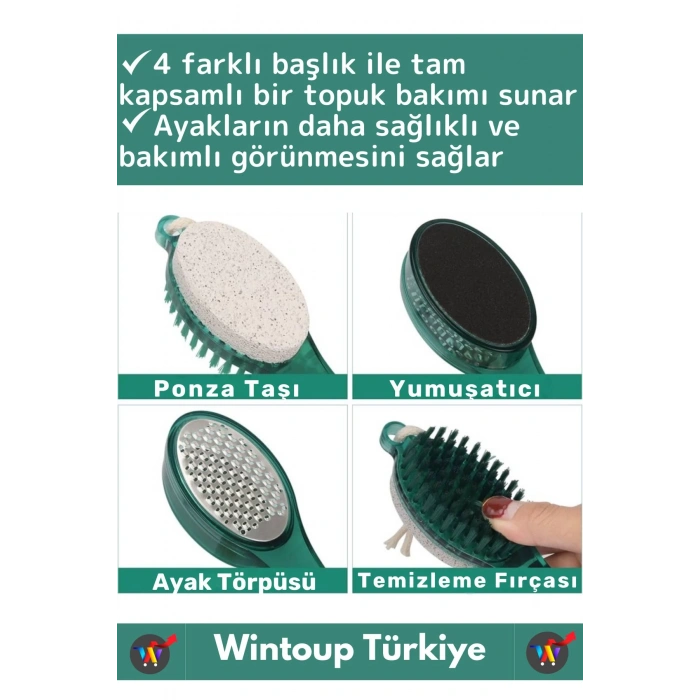 Premium Seri Yüksek Kaliteli Ayak Topuk Bakım 4 in 1 Multifonksiyonel Ayak Topuk Bakım Aleti Törpü