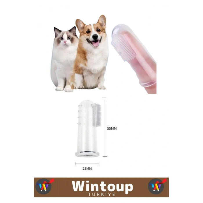 Premium Tasarım Köpek Kedi Için Yumuşak Pet Parmak Diş Fırçası Diş Kaşıma