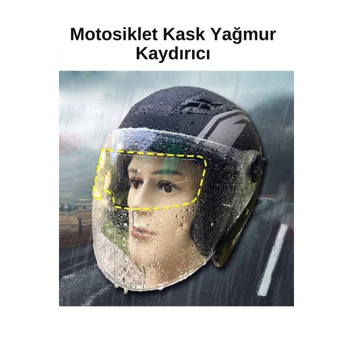 Premium Uzun Ömürlü Tüm Motor Kaskları İçin Yağmur Kaydırıcı