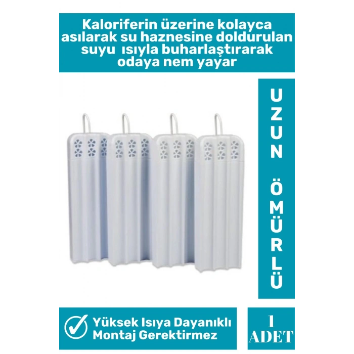 Premium Yüksek Isıya Dayanıklı Kalorifer Üstü Su Buharlaştırıcı Nemlendirici Askılı Suluk 1 Adet