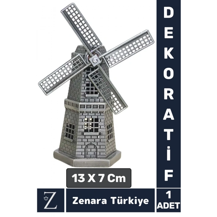 Premium Yüksek Kaliteli Dayanıklı Dekoratif Koleksiyon Moda Ev Ofis Hediyelik Çok Şık YEL DEĞİRMENİ