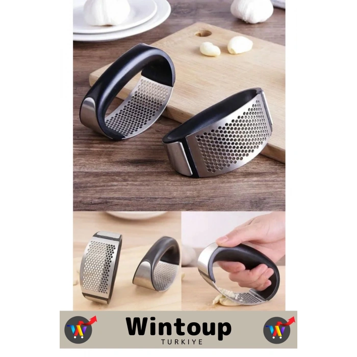 Premium Yüksek Kaliteli Garlic Press Rahat Tutuş Gondol Tasarım Çelik Yeni Nesil Sarımsak Rendesi