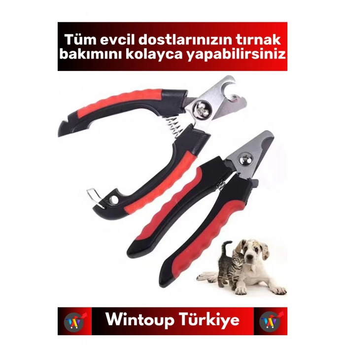 Premium Yüksek Kaliteli Güvenlik Kelepçeli Asmalı Petshop Evcil Hayvan Pet Kedi Köpek Tırnak Makası