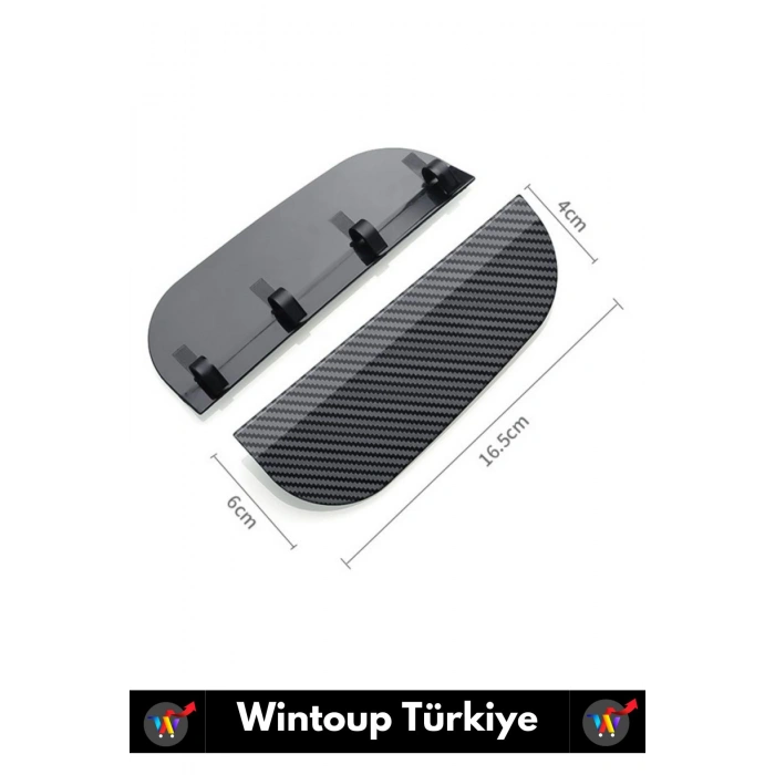 Premium Yüksek Kaliteli Otomobil Ayna Yağmur Koruyucu Karbon Desenli Otomobil Yan Ayna Siper 2 Çift
