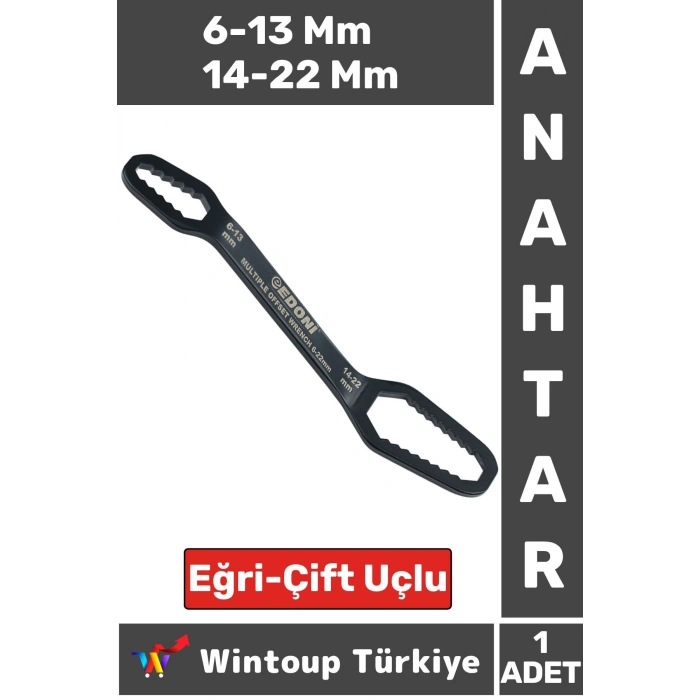 Premium Yüksek Kaliteli Tamir Montaj Sıkma 6-13 Mm 14-22 Mm Çoklu Çift Uçlu Eğri Anahtar