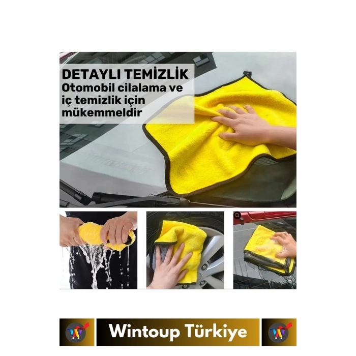 Premium Yüksek Kaliteli Yünlü Mikrofiber Araba Mutfak Banyo Lavabo Yıkama Temizleme Bezi 10 Adet