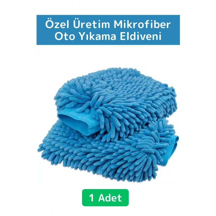 Premium Yumuşak Esnek Mikrofiber Oto Araç İç Dış Elektronik Otomobil Yıkama Temizleme Eldiveni 1Adet