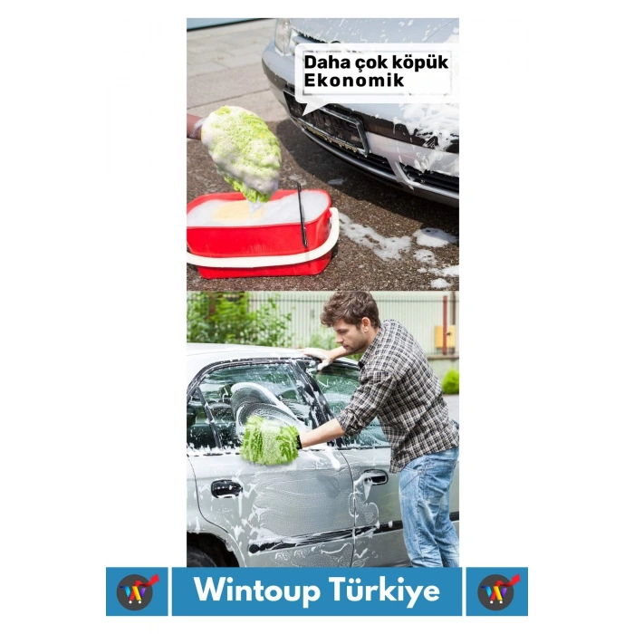 Premium Yumuşak Esnek Mikrofiber Oto Araç İç Dış Elektronik Otomobil Yıkama Temizleme Eldiveni 1Adet