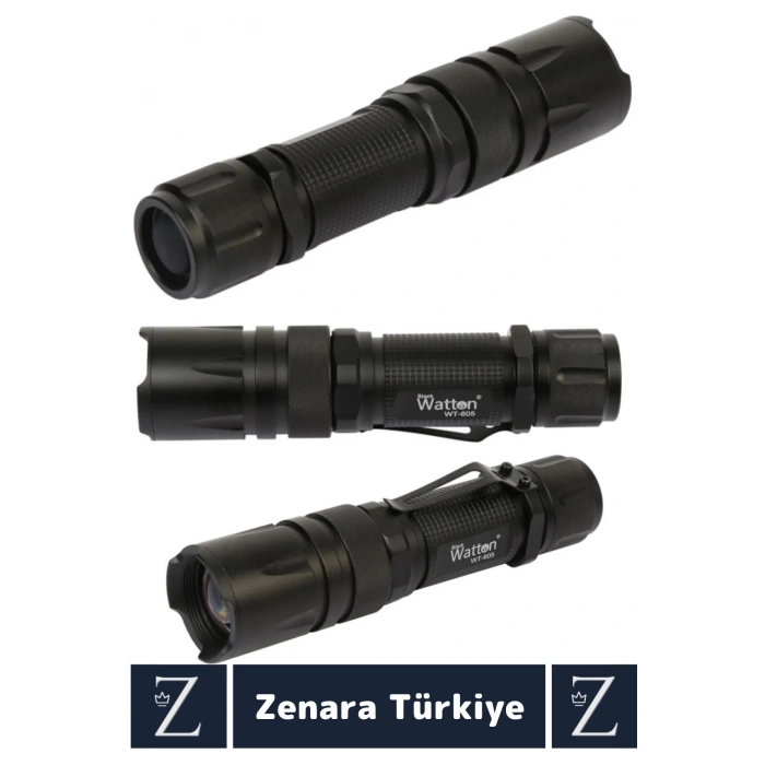 Profesyonel Kamp Avcı Güvenlik Okul Deprem Balıkçı 2000 Lümen Güçlü Işık 4 Renk+Sellektör EL FENERİ