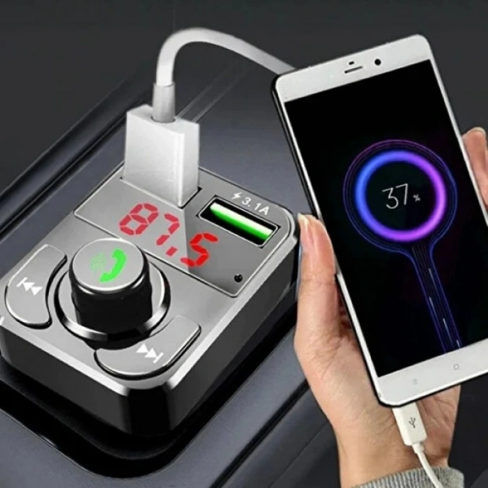 QC 3.1A USB & PD /TF FM Transmitter