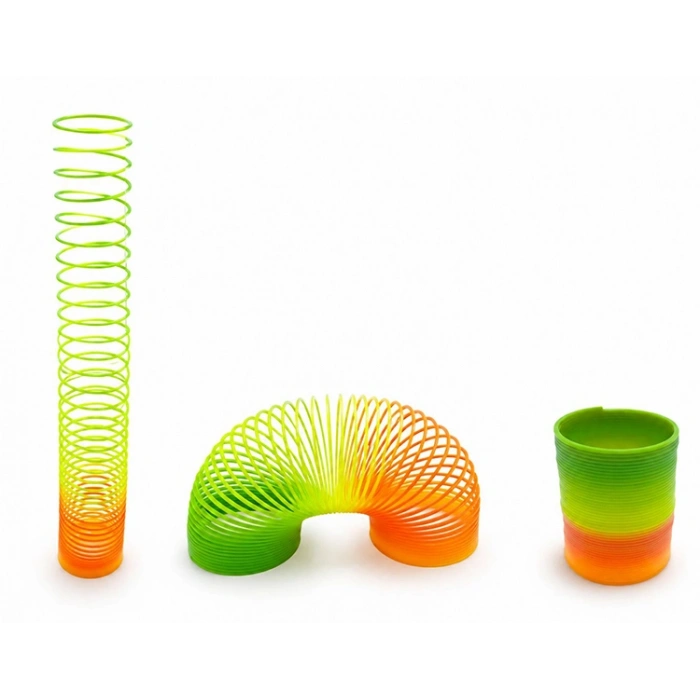 Rainbow Gökkuşağı Stres Yayı - Kutulu Küçük Boy Plastik Slinky Oyuncak Alk4004