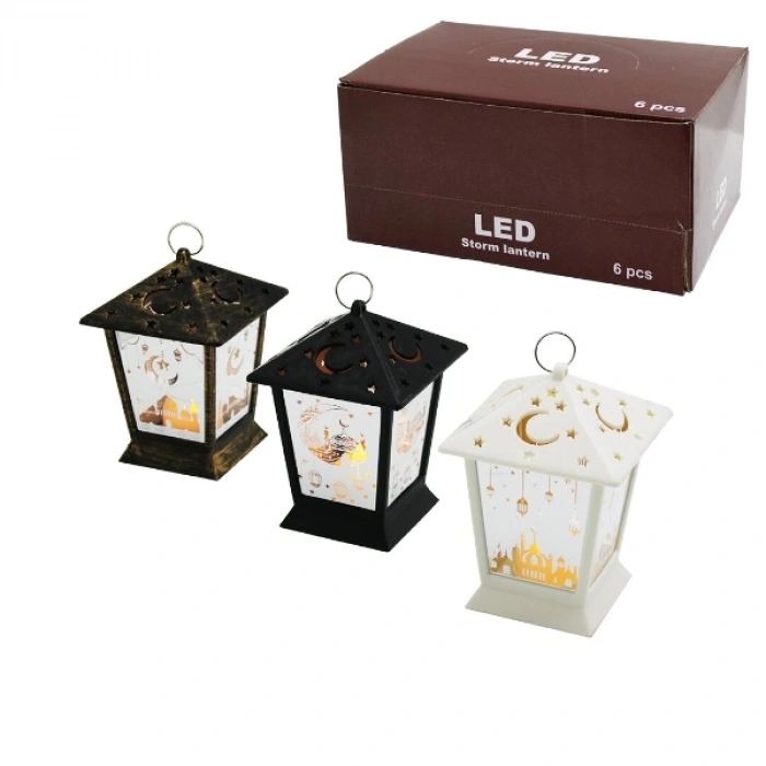 Ramazan Temalı Kare Kubbe LED Lamba