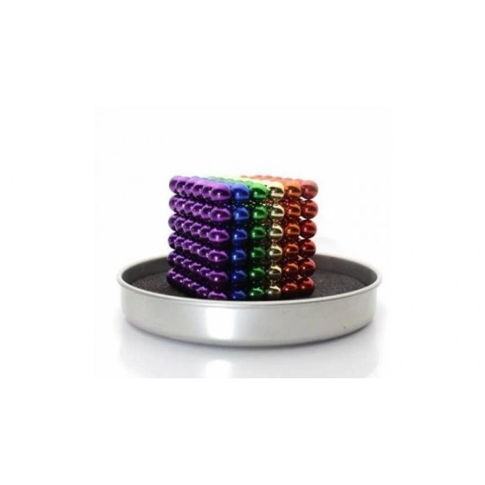 Renkli 216 adet mıknatıs neocube mıknatıs 5mm neodyum