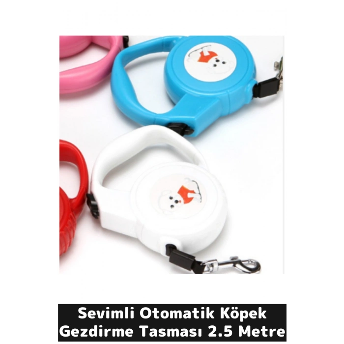 Sevimli Otomatik Köpek Gezdirme Tasması 2.5 Metre