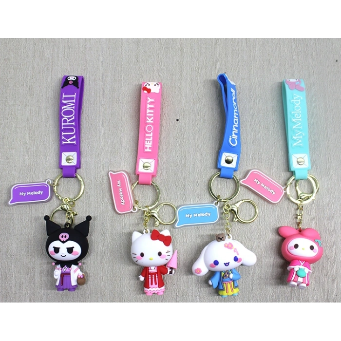 Silikon Kuromi, Hello Kitty, My Melody Anahtarlık