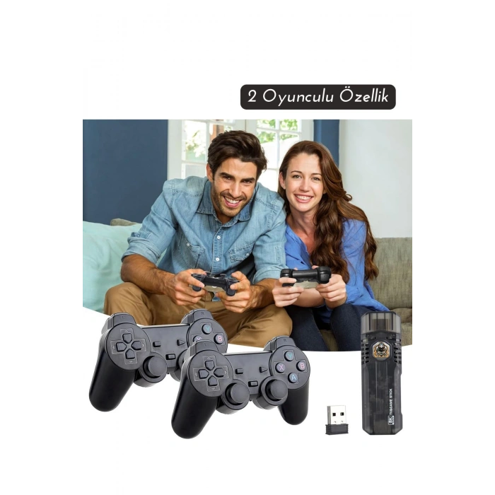 Smart TV Game Box 8k Ultra HD 64 Gb +10000 Nostalji Retro Oyun Game Stick