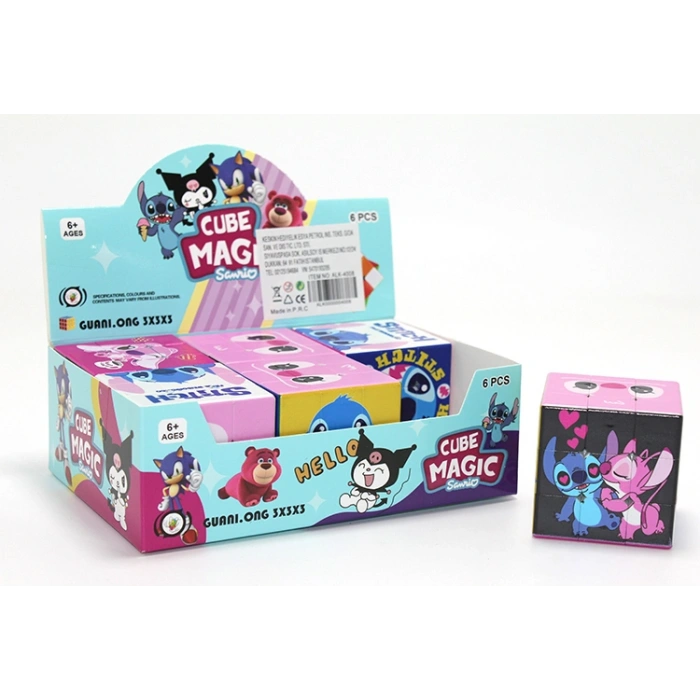 Stitch Baskılı Zeka Küpü - Karakter Tasarımlı Küp Oyuncak Alk4008