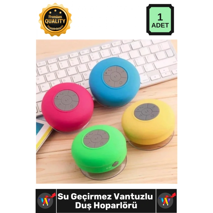 #Hoparlör Bluetooth Kablosuz Taşınabilir Şarjlı Banyo Müzik Çalar Su Geçirmez Vantuzlu Duş Hoparlörü