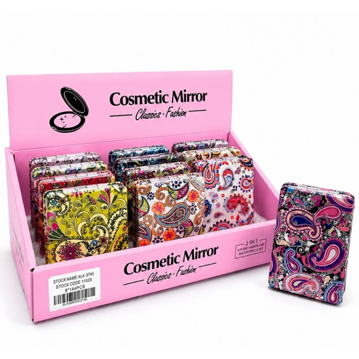 Taşlı El Aynası Dikdörtgen Kalın Alk3745