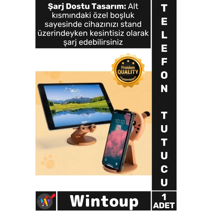 #TelefonStandı Katlanabilir Taşınabilir Ofis Cihaz Tutucu Şık Hayvan Figürlü Masaüstü Telefon Standı
