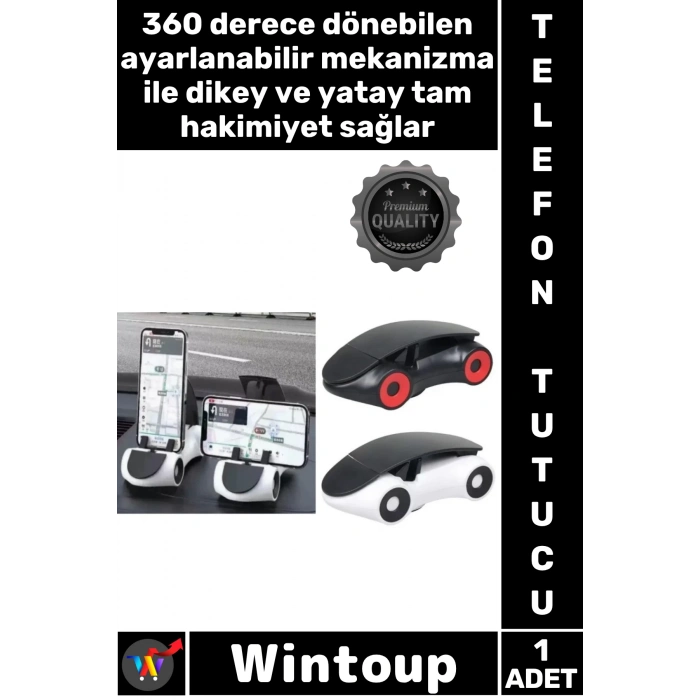 #TelefonTutucu Navigasyon Standı Akıllı Tutacak Araba Tasarımlı Araç İçi 360 Derece Telefon Tutucu