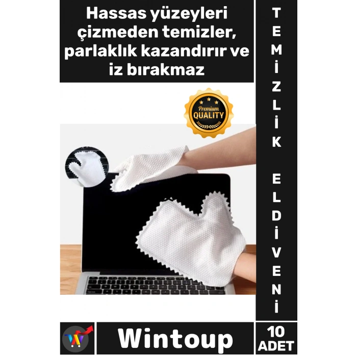 #Temizlik Mikrofiber Pratik Toz Emici Tekstil Etkili Ev Ofis Araç Temizlik Toz Alma Eldiveni 10 Adet