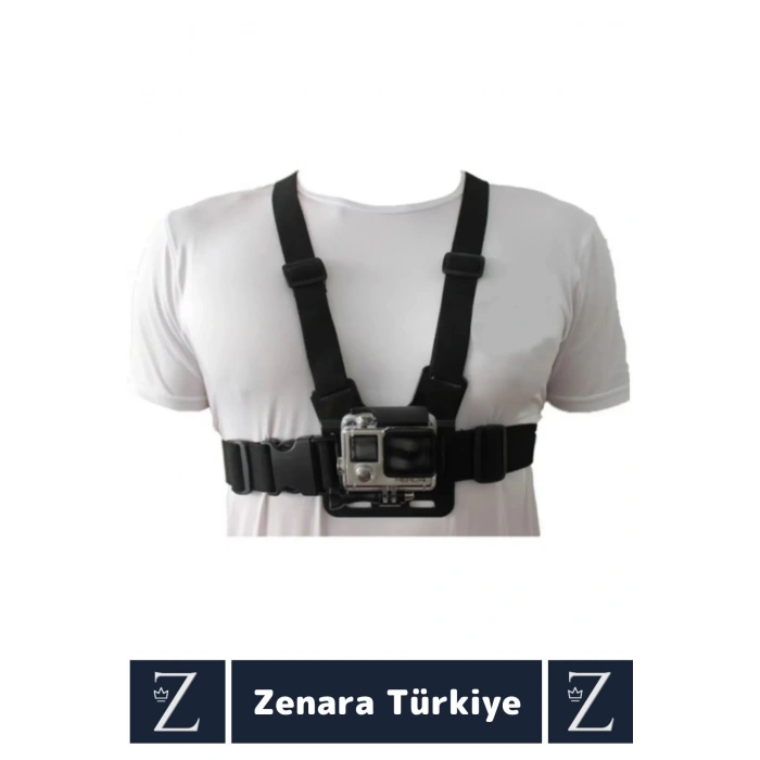 Tüm Modellerle Uyumlu Bisiklet Tırmanış Outdoor Ayarlanır Aksiyon Kamerası Göğüse Sabitleme Kemeri
