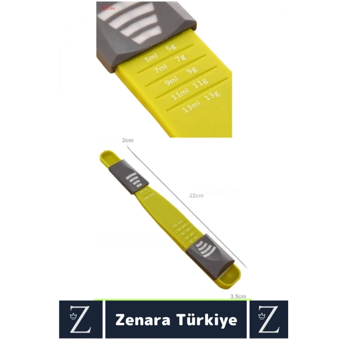 Tuz Şeker Kahve Yağ Baharat Supplement Protein Herbalife Ayarlanabilir Hassas Ölçüm Kaşığı 5 Gr/ML