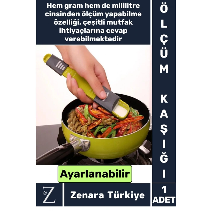 Tuz Şeker Kahve Yağ Baharat Supplement Protein Herbalife Ayarlanabilir Hassas Ölçüm Kaşığı 5 Gr/ML