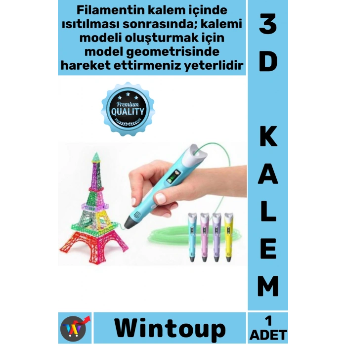 Üç Boyutlu Yazıcı 3D Kalem Pen Printer
