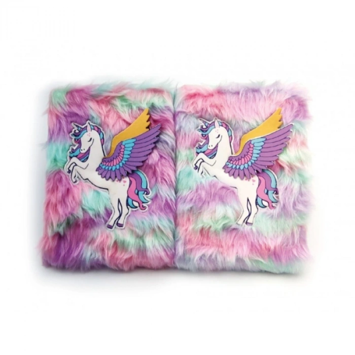 Unicorn Tasarımlı Peluş Hatıra Defteri