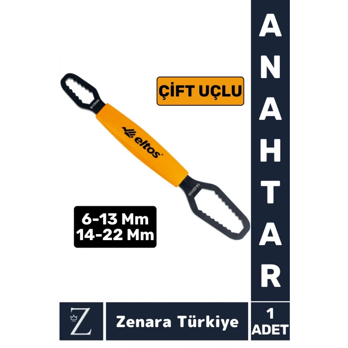 Uzun Ömürlü Ev Banyo Musluk Tamir Montaj Sıkma 6-13 Mm 14-22 Mm Çoklu Çift Taraflı Uç ANAHTAR