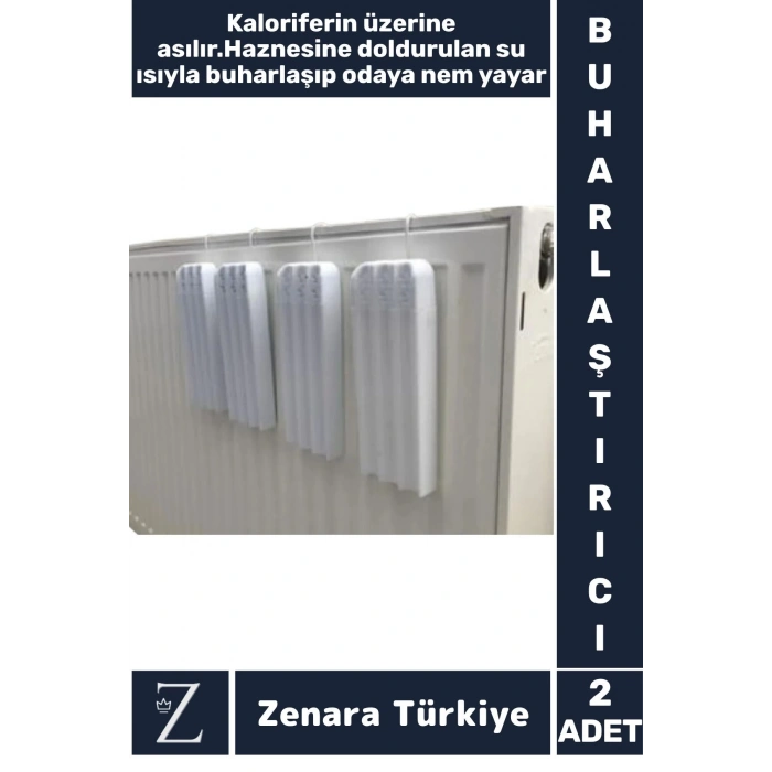 Uzun Ömürlü Isıya Dayanıklı Kalorifer Petek Üstü Nemlendirici Su Buharlaştırıcı Askılı Suluk 2 Adet
