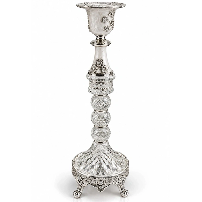 Varak Kaplama Kristal Şamdan Mumkluk Alk6393