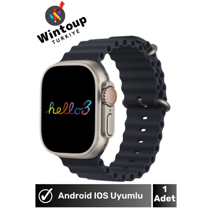 Watch Ultra Hello 3 Plus Amoled 4gb Hafıza Özellikli Akıllı Saat Tüm Telefonlara Uyumlu Smartwatch