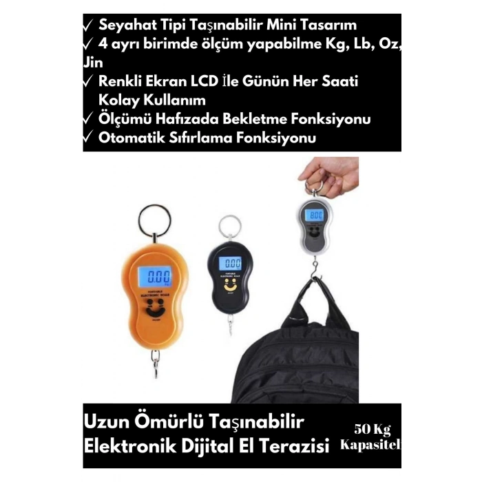 Yeni Seri Dijital El Terazisi Ekstra Hassas 50kg Dijital El Kantarı
