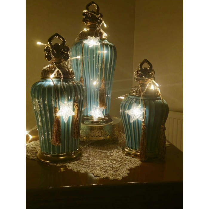 Yıldız 10m 60 Led Gün Işığı Yıldız boyutu:3,5cm MZ-16-17