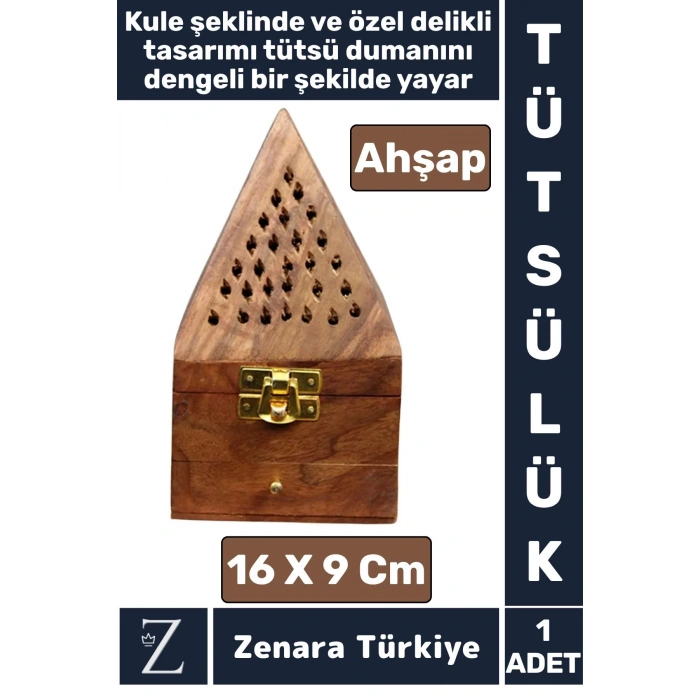 Yüksek Kalite Yoga Meditasyon Aromaterapi Chakra Pozitif Enerji Dayanıklı Ahşap KULE TÜTSÜLÜK 16 Cm