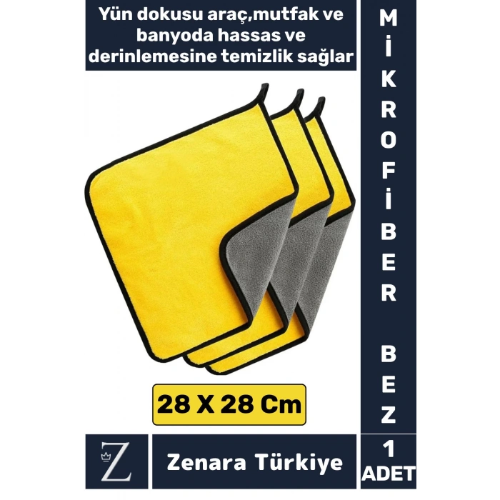 Yüksek Kaliteli Araba Mutfak Banyo Lavabo Yıkama Temizleme Hassas Derin Temizlik Yün Mikrofiber Bez