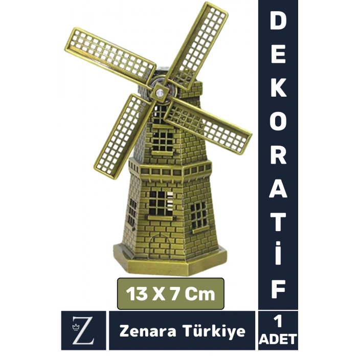 Yüksek Kaliteli Dayanıklı Dekoratif Koleksiyon Moda Ev Ofis Hediyelik Çok Şık YEL DEĞİRMENİ