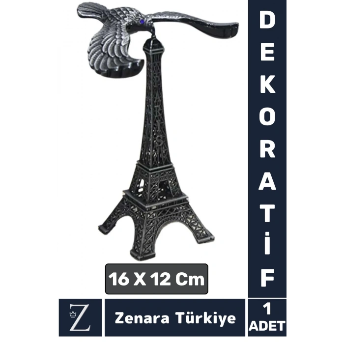 Yüksek Kaliteli Dekoratif Koleksiyon Moda Ev Ofis Hediyelik Çok Şık KARTAL Süslemeli EYFEL KULESİ