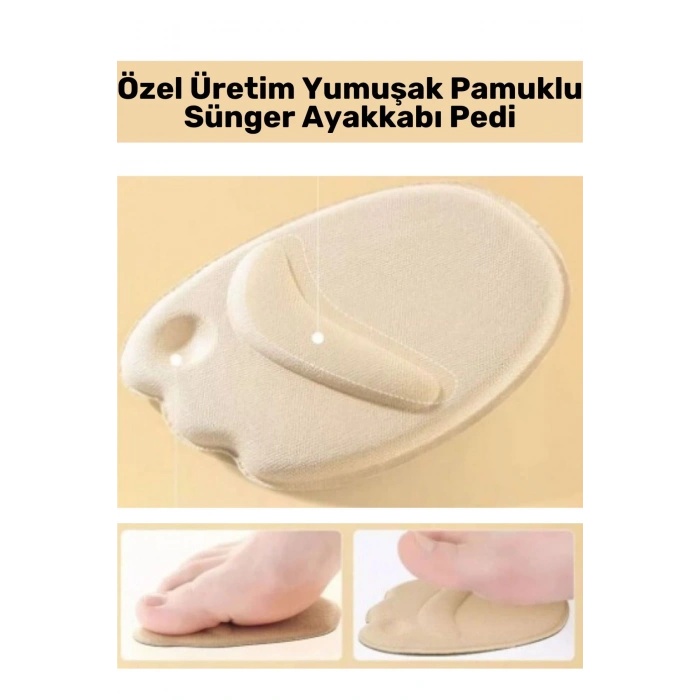 Yüksek Kaliteli Gündelik Kullanım Bunyon Yumuşak Pamuklu Ultra Esnek Sünger Ayakkabı Pedi 4 Çift