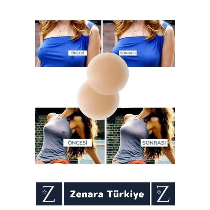 Yüksek Kaliteli Kadın İç Giyim Göğüs Ucu Meme Kapatan Gizleyen %100 Silikon Ten Nipple Ped 1 Çift
