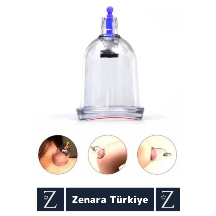 Yüksek Kaliteli Metabolizma Etkili Vakumlu Hacamat Kupası 7 NUMARA 50 ADET