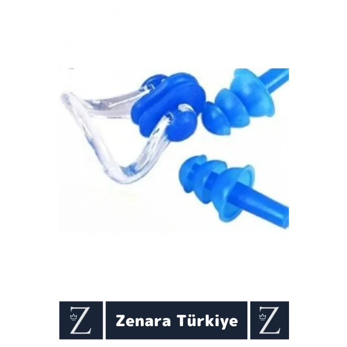 Yüksek Kaliteli Silikon Su Geçirmez Gürültü Önleyen Yıkanabilir Deniz Havuz Kulak Burun Tıkayıcı Set