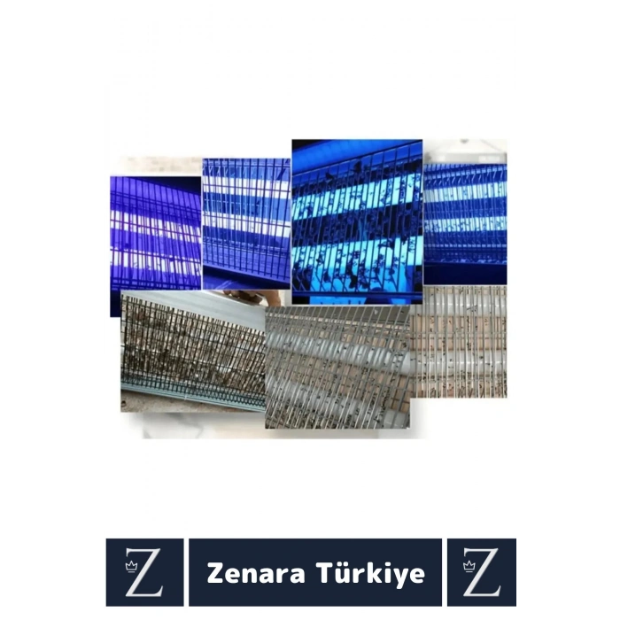 Yüksek Kaliteli UV Çift Florasanlı Zincir Askılı 6 Watt Ev Ofis Sinek Sivrisinek Kara Sinek Öldürücü