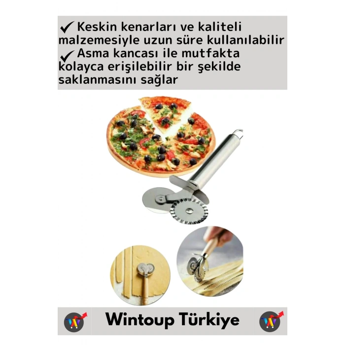 Yüksek Kaliteli Uzun Ömürlü Çift Taraflı Pizza Hamur Kesme Doğrama Şekillendirme Dilimleme Bıçağı
