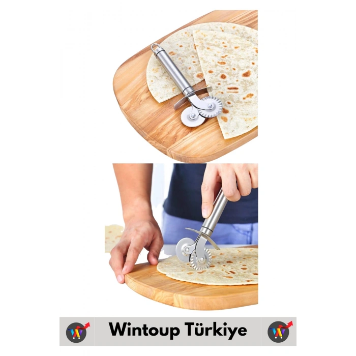 Yüksek Kaliteli Uzun Ömürlü Çift Taraflı Pizza Hamur Kesme Doğrama Şekillendirme Dilimleme Bıçağı