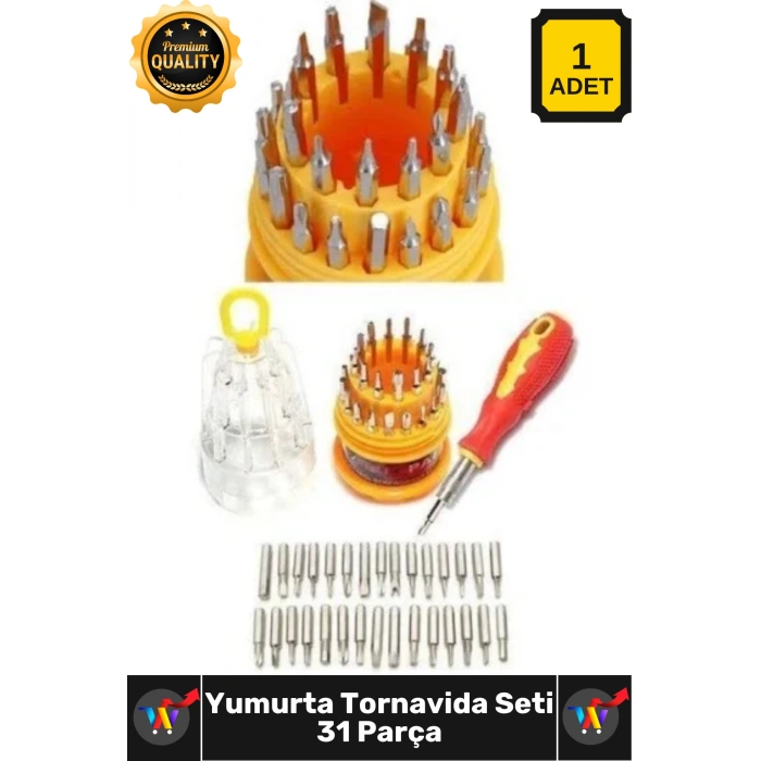 #Tornavida Profesyonel Hassas Onarım Elektronik Tamir Seti Çok Amaç Yumurta Tornavida Seti 31 Parça