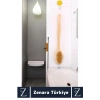 %100 Doğal Yumuşak Vücut Masajı Etkili Uzun Saplı At Kılı Duş BANYO FIRÇASI